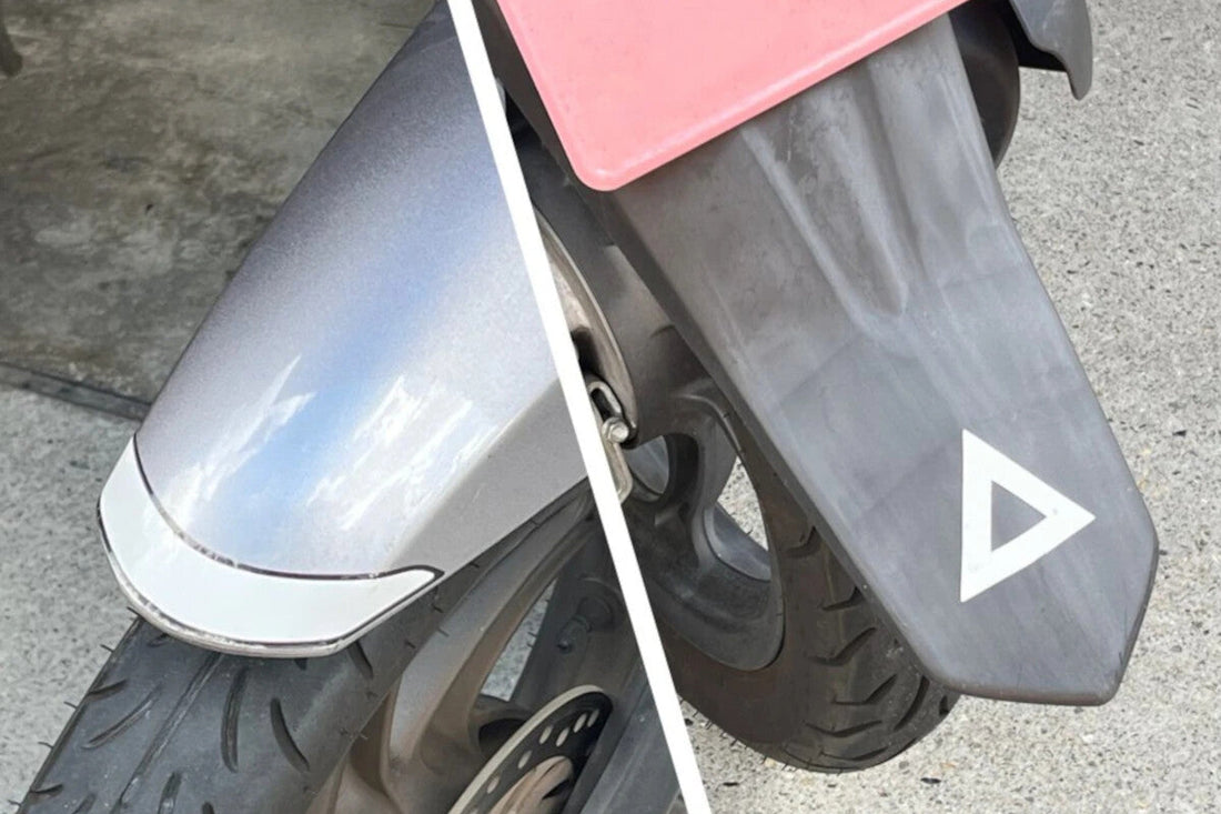 Por qué muchas motos en Japón llevan un triángulo en el guardabarros: una norma curiosa pero muy útil