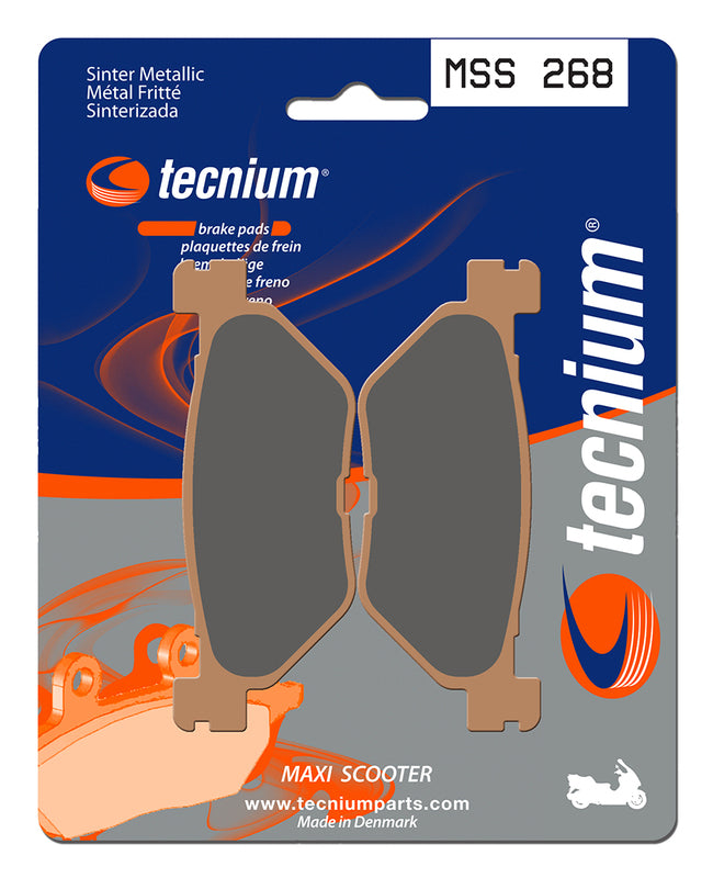 Pastillas de freno Tecnium MSS268 Sinterizadas TRASERA