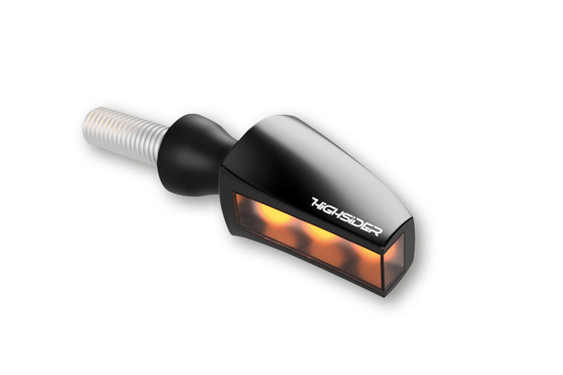 Intermitente LED HIGHSIDER pro Flight - cristal ahumado - homologado E - Pareja