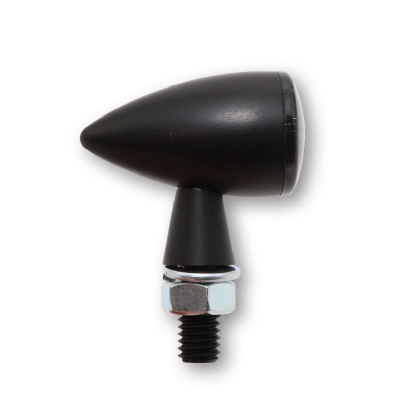 Intermitente/luz de posición LED HIGHSIDER pro Apollo Bullet 2in1 - cristal ahumado - homologado E - Pareja