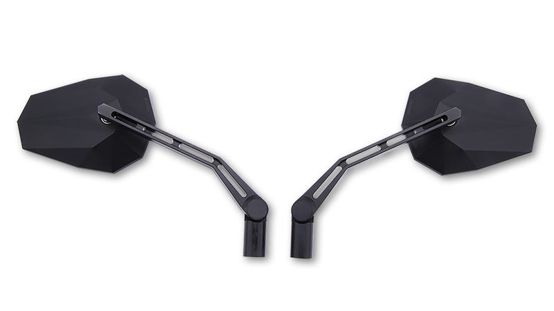 Retrovisor de manillar HIGHSIDER pro Stealth-X1 - negro - Pareja