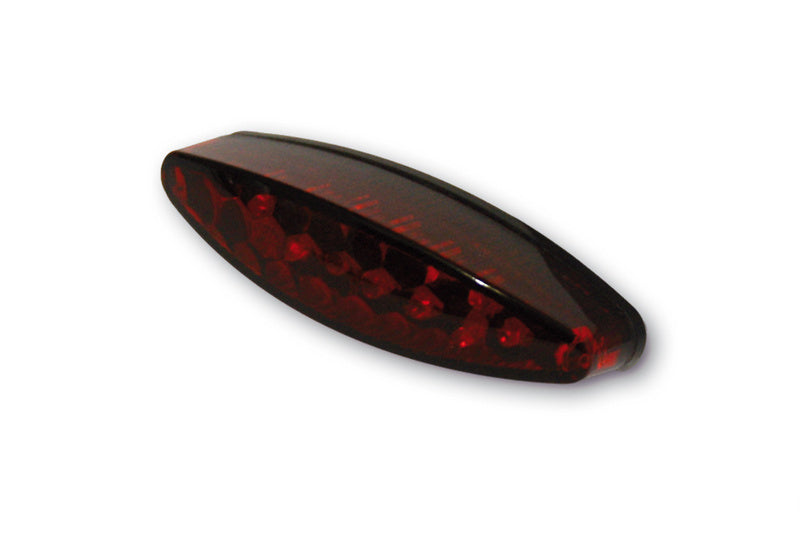 Piloto trasero LED HIGHSIDER pro Little Number1 - negro/rojo - con luz de matrícula - 1 pieza