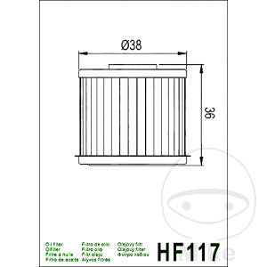 Filtro de aceite Hiflo