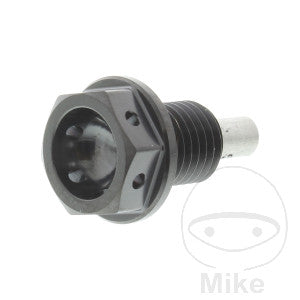 Tornillo magnético de drenaje de aceite JMP Bolt M12X1.5 mm 15 mm titan negro