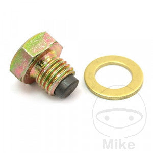 Tornillo magnético de drenaje de aceite JMP M12X1.5 mm con el anillo de sellado