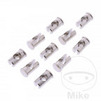 Acoplamiento prisionero para soldar JMP L: 15.5 mm Agujero: 4 mm 10 piezas
