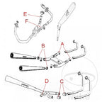 Junta conector de escape Athena 38X44X24MM