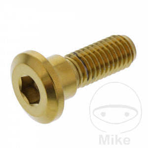 Tornillo disco de freno M8 x 1.25 mm 24 mm inox V4A dorado