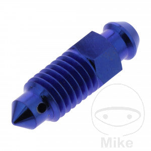 Tornillo sangrador / purgador M8 x 1.25 mm TITANEO azul