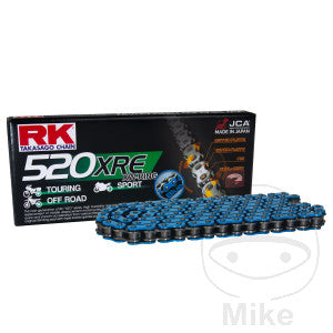 RK XW-Ring azul 520XRE/118 Cadena abierta con enganche remache