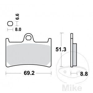 Pastillas de freno CARBONO SINTERIZADAS  SCR TRW RACING  | Altn 7321540