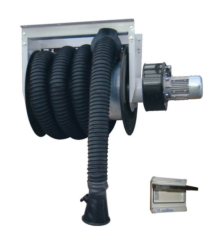 Extractor de gases automático con ventilador integrado FILCAR 7m