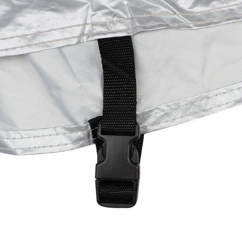 Funda de moto para exterior OXFORD Rainex - Moto / Scooter con baúl - Negro / Plata - M