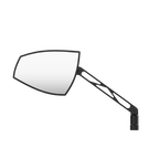 Retrovisor de manillar HIGHSIDER pro Wave - negro/negro