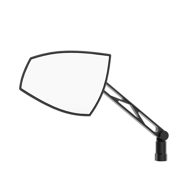 Retrovisor de manillar HIGHSIDER pro Wave - negro/plata