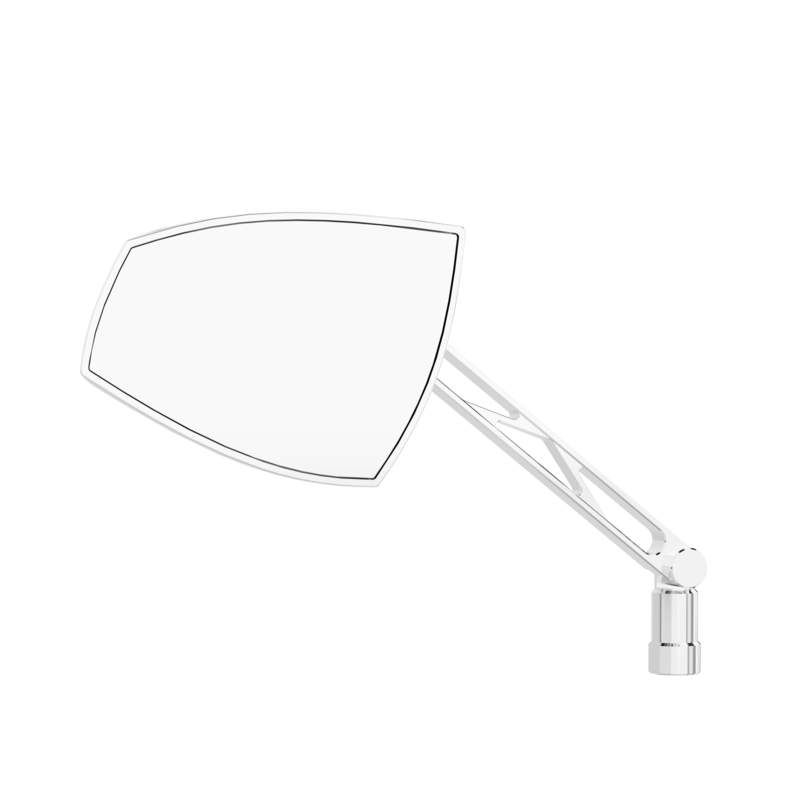 Retrovisor de manillar HIGHSIDER pro Wave - negro/cromado