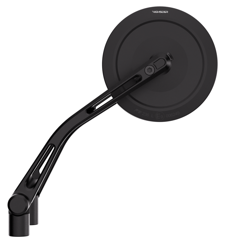 Retrovisor de manillar HIGHSIDER pro Montana-Slim - negro - Pareja