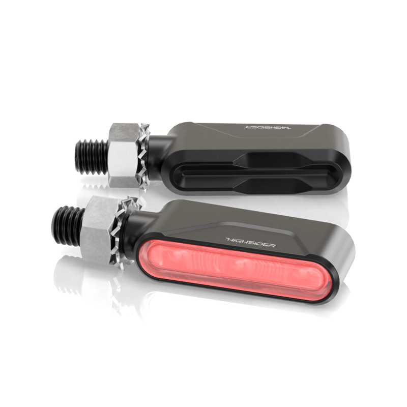 Piloto trasero/intermitente LED HIGHSIDER pro Esagano-RS 3in1 - homologado E - Pareja