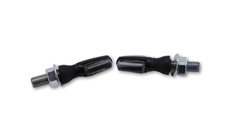 Intermitente/luz de posición LED HIGHSIDER smart Spark 2in1 - cristal ahumado - homologado E - Pareja