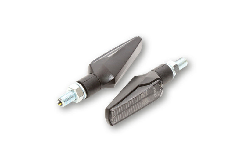 Intermitente/luz de posición LED HIGHSIDER smart Fineline 2in1 - cristal ahumado - homologado E - Pareja
