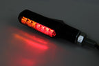 Piloto trasero/intermitente LED HIGHSIDER smart Shorty Fin 3in1 - cristal ahumado - homologado E - Pareja