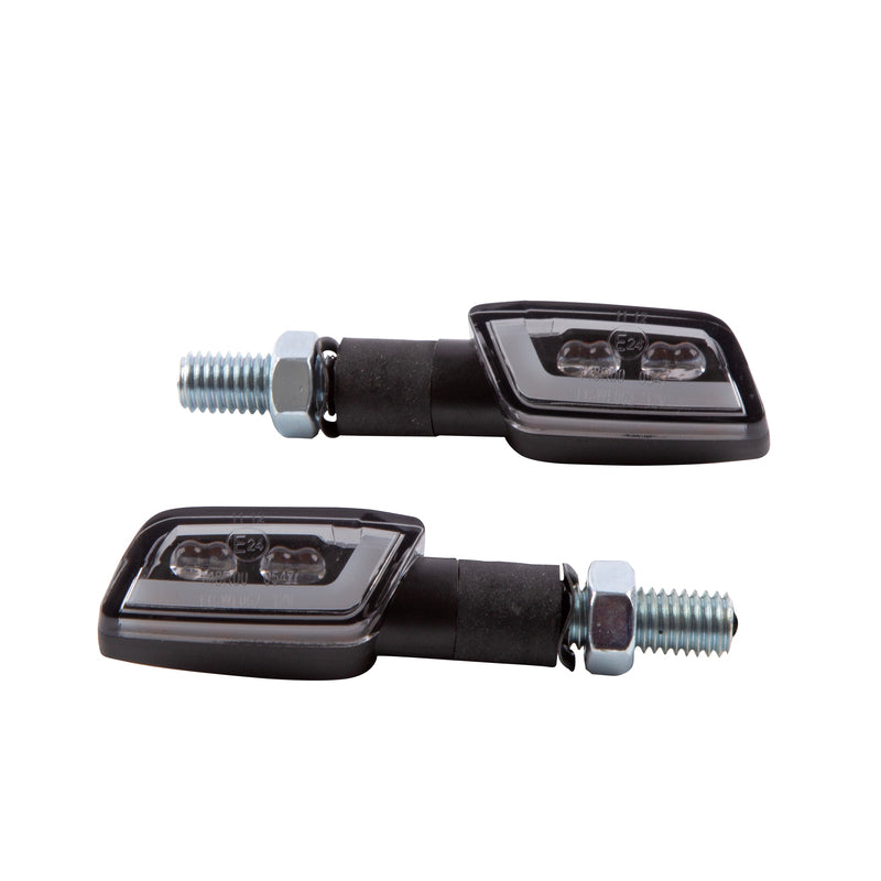 Piloto trasero/intermitente LED HIGHSIDER smart Formula-TS 3in1 - cristal ahumado - homologado E - Pareja