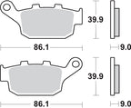 PASTILLA DE FRENO SBS P881-HF