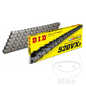 DID X-Ring 520VX3/118 Cadena abierta con enganche remache