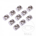 Acoplamiento prisionero para soldar JMP L: 8 mm Agujero: 6.4 mm 10 piezas